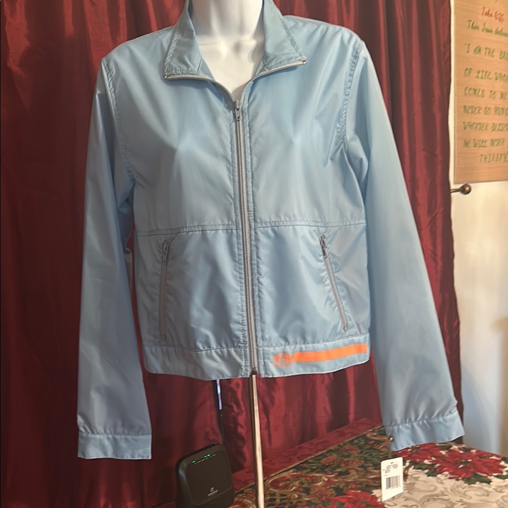Polo by Ralph Lauren Blue Bomber Jacket with Zipper Closure